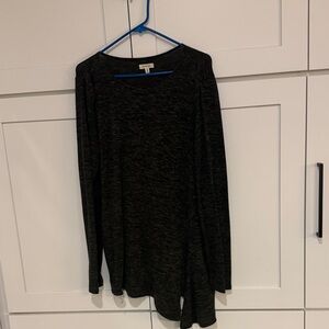 Max Studio Charcoal Knit Top